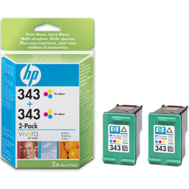 HP CB332E double No.343 (2x C8766) ink. - originální  (031-02364)