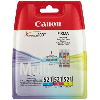 Canon CLI-521 C/M/Y - originální - Sada barev (C-M-Y)  (031-03159)