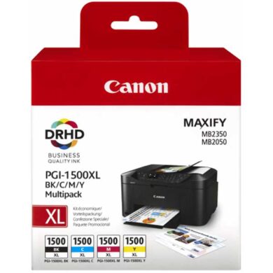 Canon PGI-1500XL C/M/Y/BK - originální - Černá + sada barev  (031-04254)