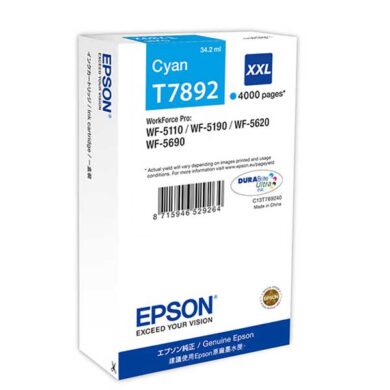 Epson T7892 CY pro WF-5110/WF5620 (34ml.)  (031-04281)