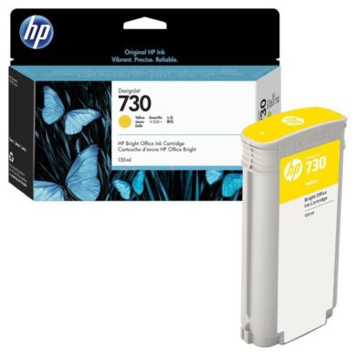 HP P2V64A YE (no.730) ink 130ml. pro DesignJet T1600/T1700/T2600 yellow  (031-05022)