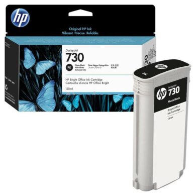 HP P2V67A PK (no.730) ink 130ml. pro DesignJet T1600/T1700/T2600 photo black  (031-05025)