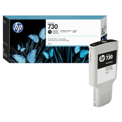 HP P2V73A PK (no.730) ink 300ml. pro DesignJet T1600/T1700/T2600 photo black  (031-05035)