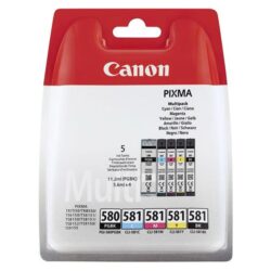 Canon PGI-580/CLI-581 5-pack. PGI-580 K + CLI-581 CMYK